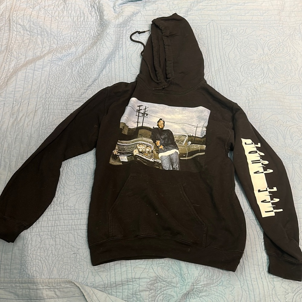 small black ice cube hoodie